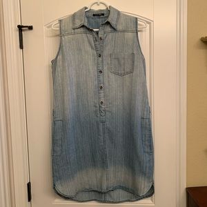 Chambray Dress with Pockets